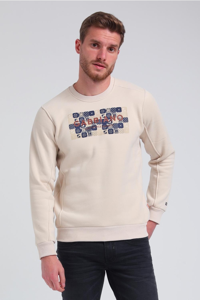 SWEATER MET TEKST 774270 1002 sand